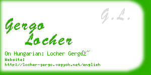 gergo locher business card